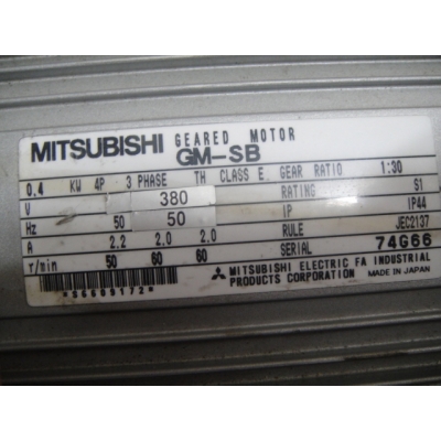 misubishi기어드모터 GM-SB   (380V0.4KW)감속비1:30 이미지